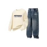 Абрикос Фантастический синий-Джинсовый синий/Умный Английский язык K