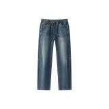 Джинсовый синий, серый, модель 88401.