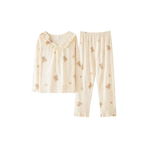 MADALLO Абрикос Женские Пижамные Комплекты