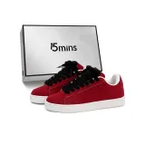 Белый, красный (черные шнурки)