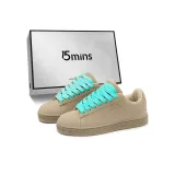 Кофейный (Светло-Синий Шнурки)