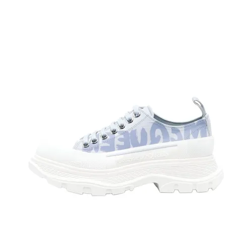 Alexander McQueen Tread Slick Low Топ Обувь на платформе Женская Синяя