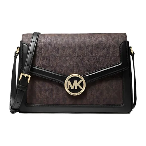 MICHAEL KORS Jessie Сумка через плечо Средняя Женская Черная Коричневая Многоцветная