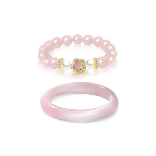 Artisan Lock Heart Jade Цветное стекло Браслеты Женские