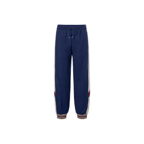 GUCCI SS23 Вязаные спортивные брюки мужские синие