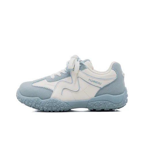 HUANQIU Износостойкий Дышащий Противоскользящий Низкий Топ Повседневная Обувь Женская Бежевая Синяя