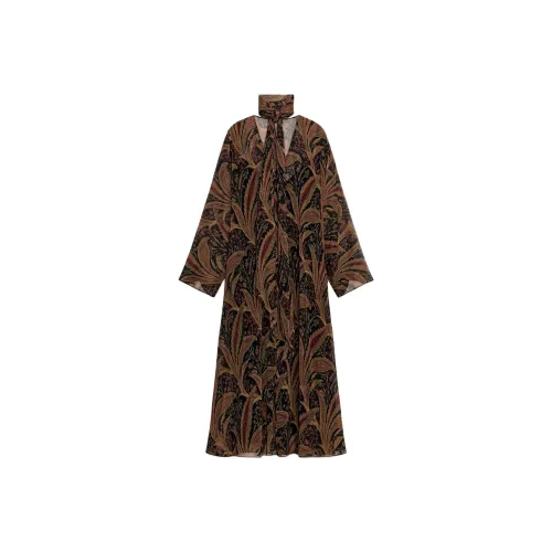 ZARA ZW Series Длинное платье с длинными рукавами женское