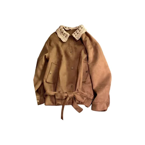 ABBY GODDESS Осенняя куртка женская коричневого цвета