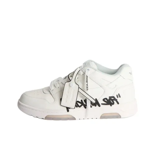 Off Белый Out Of Office Для Ходьбы Низкие Кроссовки для Скейтбординга Мужские Белые