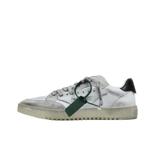 Off Белый 5,0 Low Топ Стильные Скейтбординги Мужской Белый Потертый