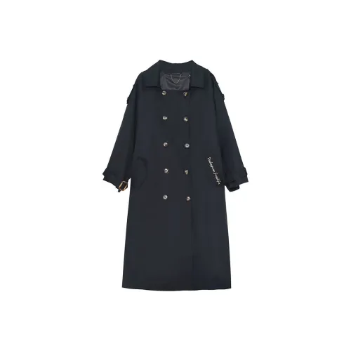 Только ты Тренчкот Большой размер Женские Осенние и Весенние Женские