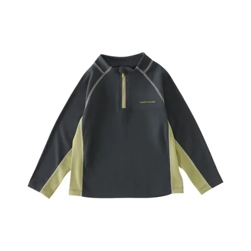 Brilliant Свитшот Осенний Зимний Темно-Серый Детский