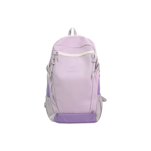 WXRX Нейлон Рюкзак Унисекс Фиолетовый Белый Зеленый