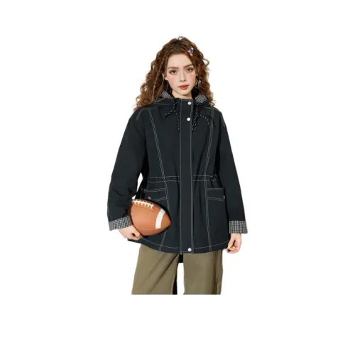 FAWENXIANGZI Темно-синие женские куртки