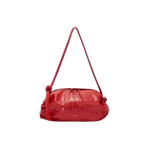 JIL SANDER Телячья кожа Сумка через плечо Сумка на плечо Средняя Женская Красная