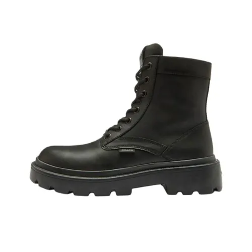 COACH Боевой Короткий Мартин Boot Мужской Черный