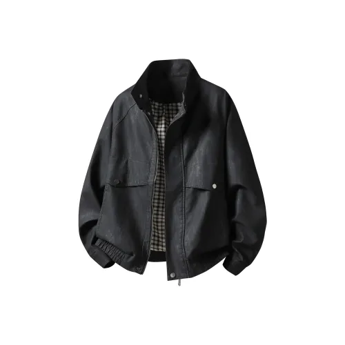 RIEZU Кожа Куртка Пальто Унисекс