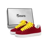 Белый, красный (желтые шнурки)