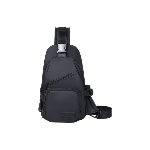 PT'SON Oxford Рюкзак Sling Сумка Маленькая Унисекс Черный