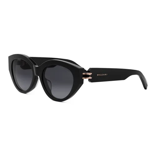 BVLGARI Пластина OVAL SUNGLASSES Унисекс Черный