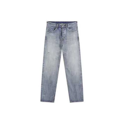 Ksubi Серый Синий Мужские Джинсы