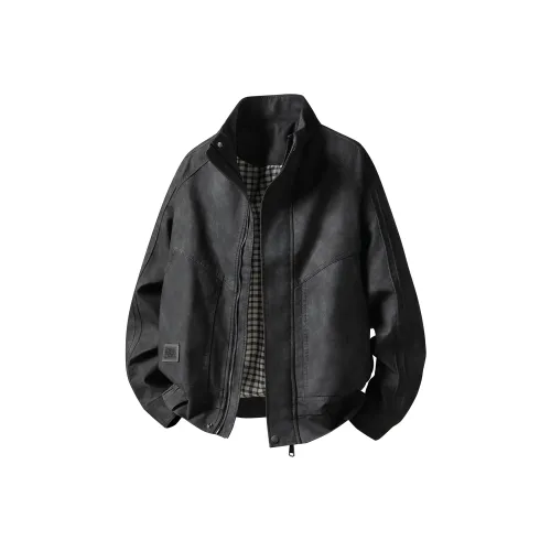 RIEZU Кожа Куртка Пальто Унисекс