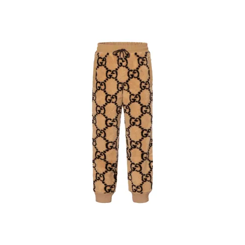 GUCCI FW22 Вязаные спортивные брюки мужские бежевые