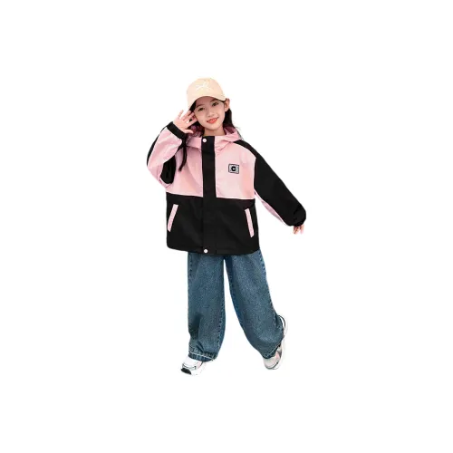 Aisina Черный Розовый Унисекс Ветровки