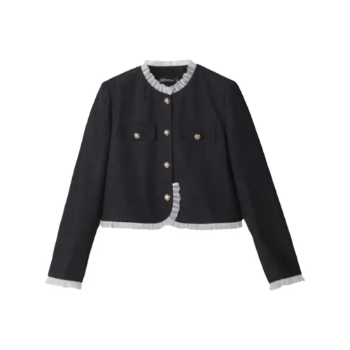 Tonlion Черное Женское Пальто