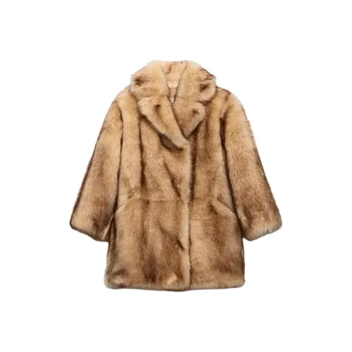 PRADA Желтый Женские Меховые изделия