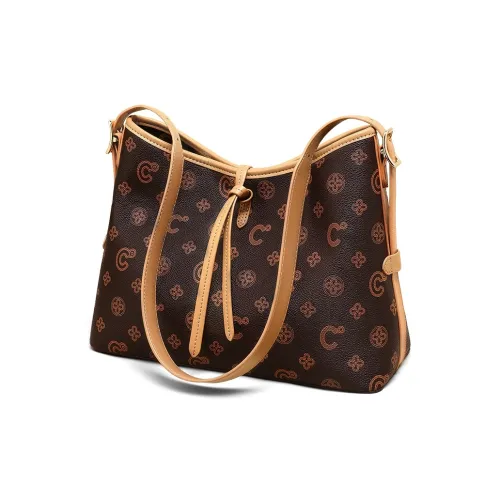 C°BANNER Сумка через плечо из синтетической кожи стандартная женская кофейного цвета