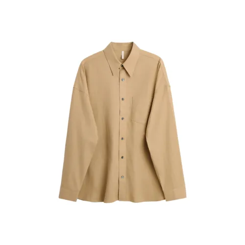 Подсолнух Khaki Мужские Рубашки