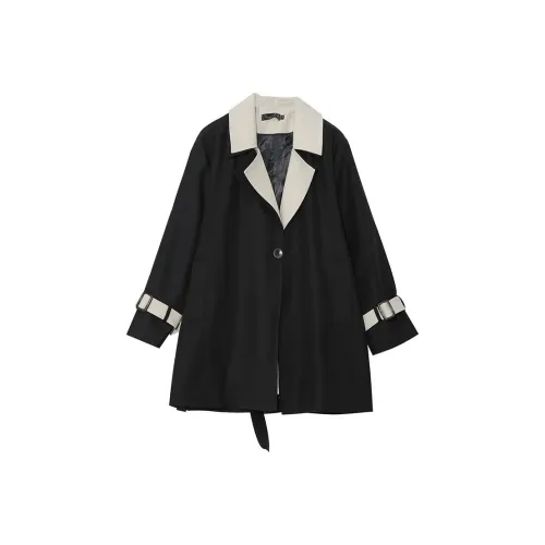 Только ты Тренчкот Большой размер Девушка'S Outfit Большой размер Женские Сестра Похудение Осенний Пальто Женские