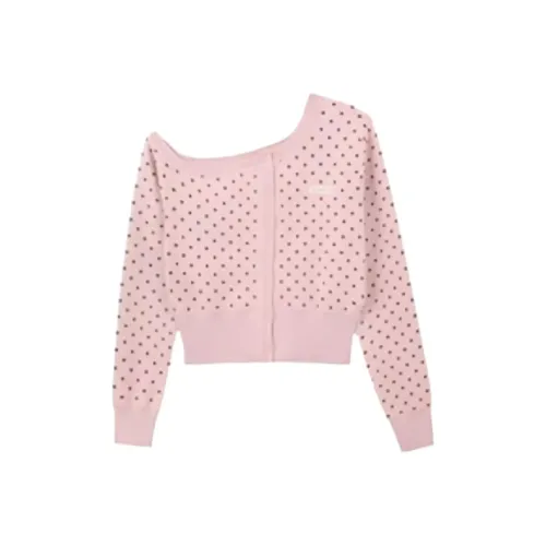 Wang Leshi Розовый Женский Трикотаж