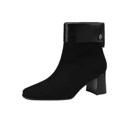 Mulinsen Тонкие ботинки ботильоны примерно 6 см женские