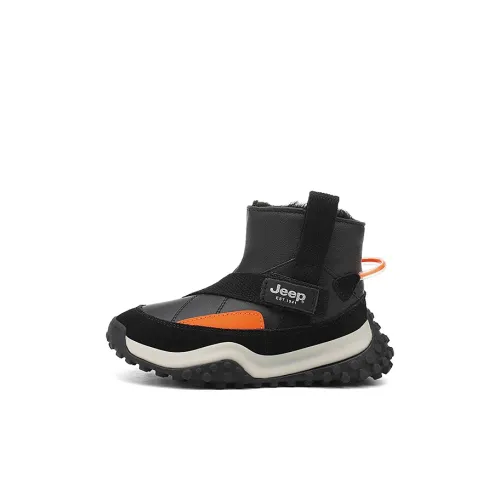 Jeep Детские ботинки MID Топ Черный с флисовой подкладкой для детей