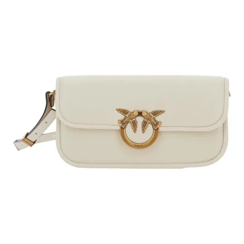 PINKO Love Series Кожа Наппа Сумка через плечо Сумка на плечо Женская Белая