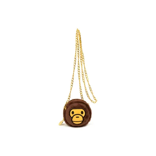 BABY MILO STORE BY A BATHING APE Ткань Сумка через плечо Стандартная Женская Коричневая