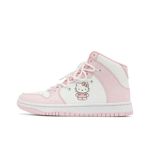 Hello Kitty Sanrio Series Скейтборд Кроссовки Высокие Розовые Женские