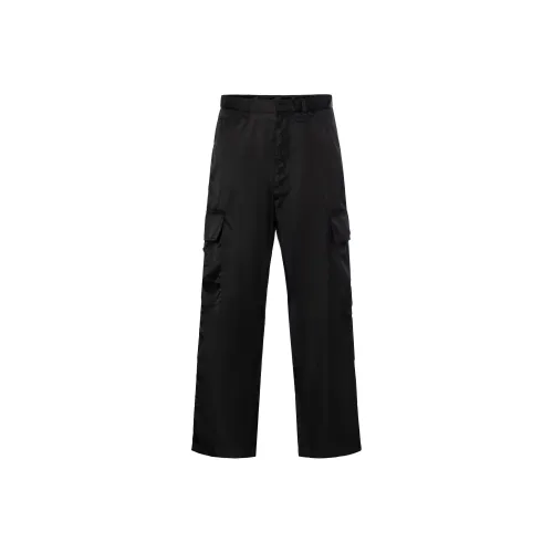 PRADA SS25 Карго Брюки Мужские Черные