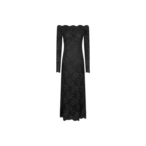 Paco Rabanne Длинное платье с длинными рукавами женское