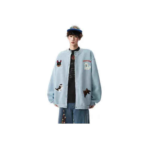 ENPofficial Осенний Зимний Свитшот Кардиган Дизайн Пара Пальто Свободный крой Бейсджекет Унисекс