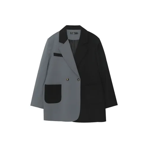 Только ты Бизнес Костюм Большой размер Девушка Осенний Элегантность Цветовой блок Костюм Женские