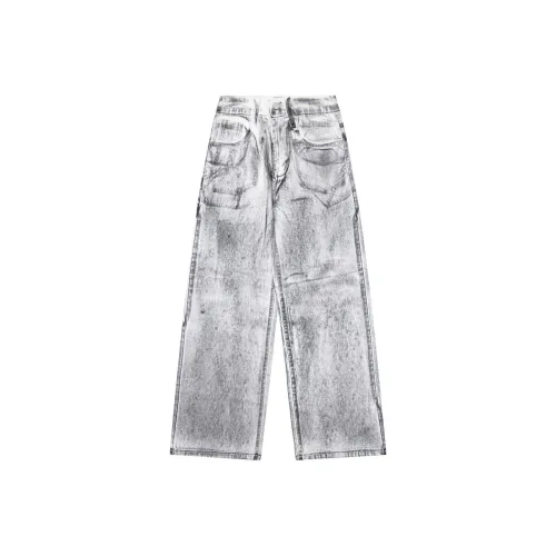 KAIZZGAO Белый Мужской Джинсы