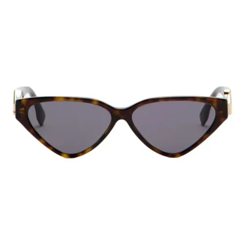 FENDI Ацетат Кошачий глаз Солнцезащитные очки Женские Черепаховый