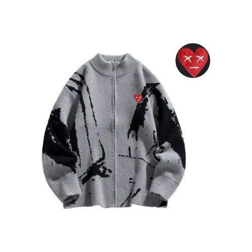 Emoji Серый Черный Унисекс Трикотаж