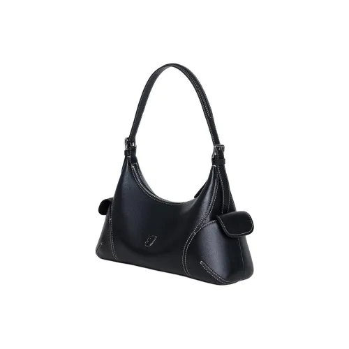 KUNOGIGI Сумка через плечо из коровьей кожи среднего размера женская винтажный коричневый винтажный черный