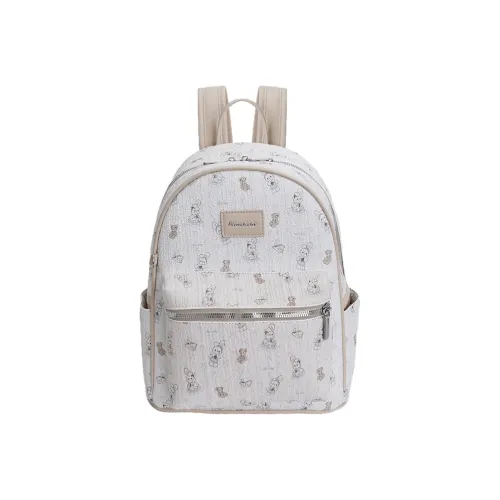 AUNG ПУ (полиуретан) Рюкзак Стандартный Молочно-чайный