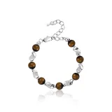 Мёбиус Браслет-Камень Тигровый глаз Стиль