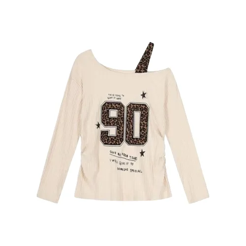 Wang Leshi Абрикос Женские T-рубашки